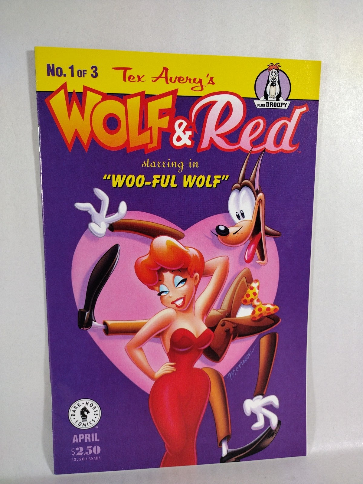Tex Avery WOLF & RED (1995) Complete Dark Horse Comic Lot 1 2 3 Bill Morrison 