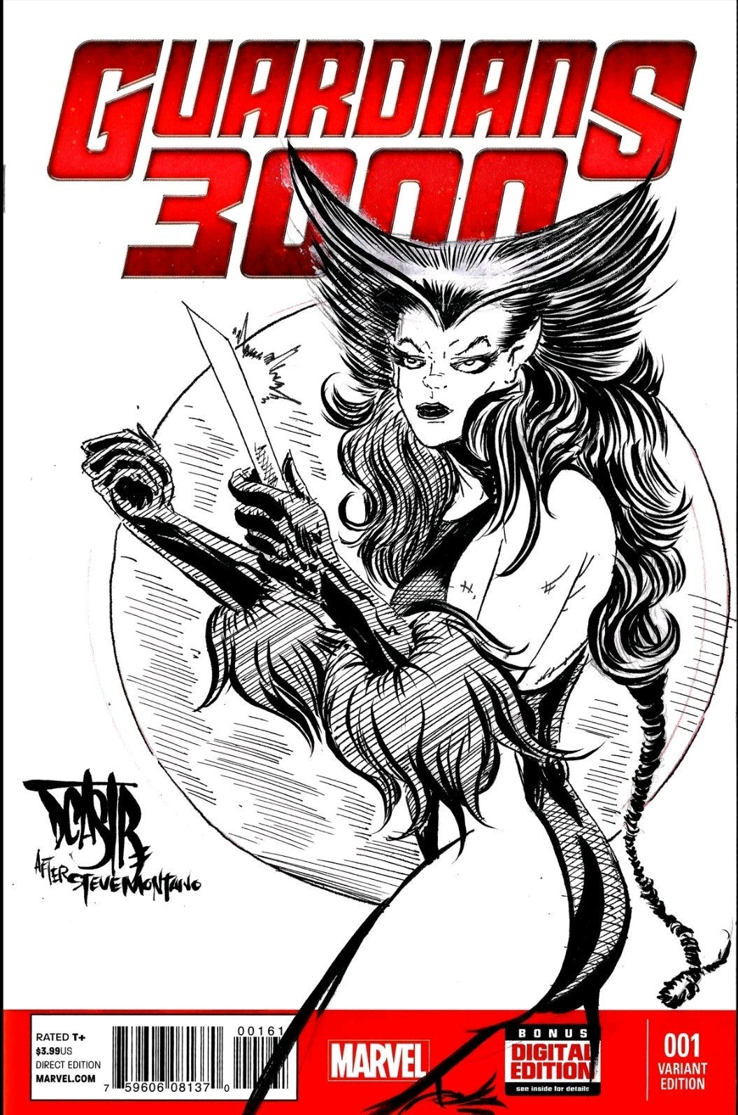 Guardians Of The Galaxy 3000 #1 Marvel Comic Sketch Var W Original DCastr Art