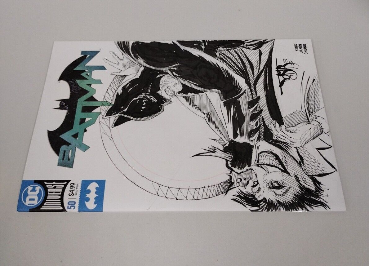 BATMAN #50 Blank Cover Variant Original DCastr Art COA