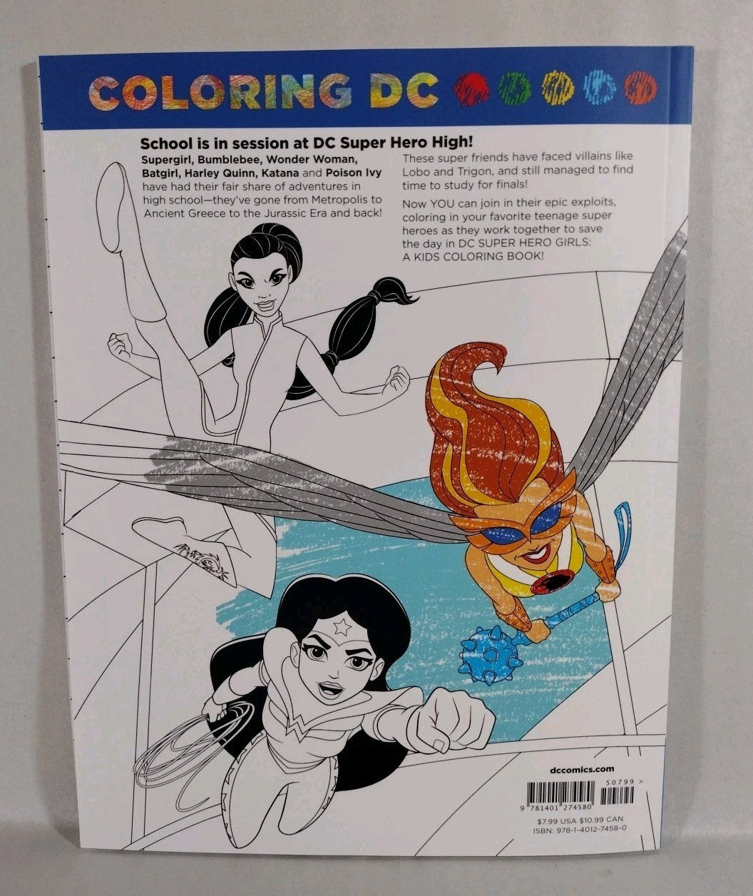Coloring DC Superhero Girls (2020) Coloring Book New SC