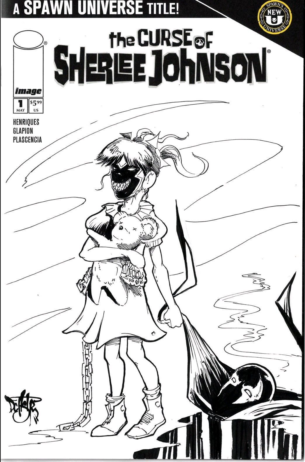 Curse Of Sherlee Johnson #1 Image 2025 Comic Sketch Variant Cover W Original Art