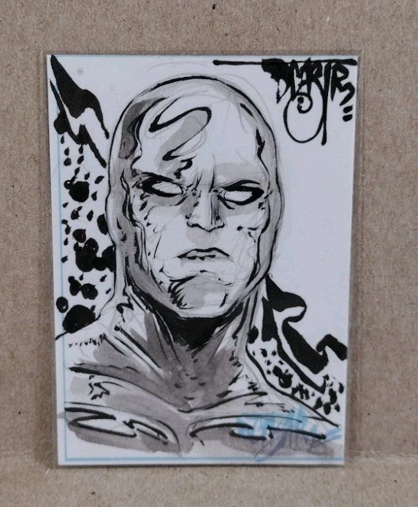 Dave Castr Crusin (2025) OAC Sketch Card W Original Marvel Silver Surfer Art 