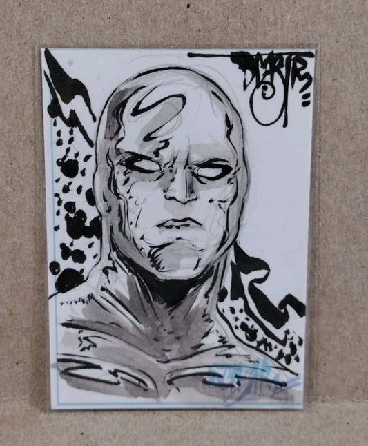 Dave Castr Crusin (2025) OAC Sketch Card W Original Marvel Silver Surfer Art 