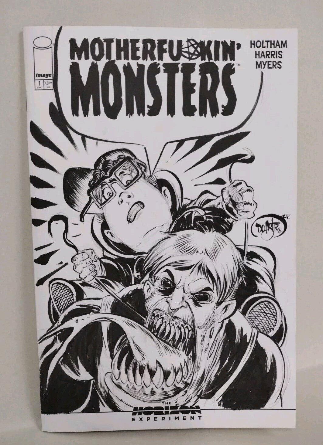 Mother Fu*kin Monsters #1 Image Comic Sketch Variant W Original DCastr Art