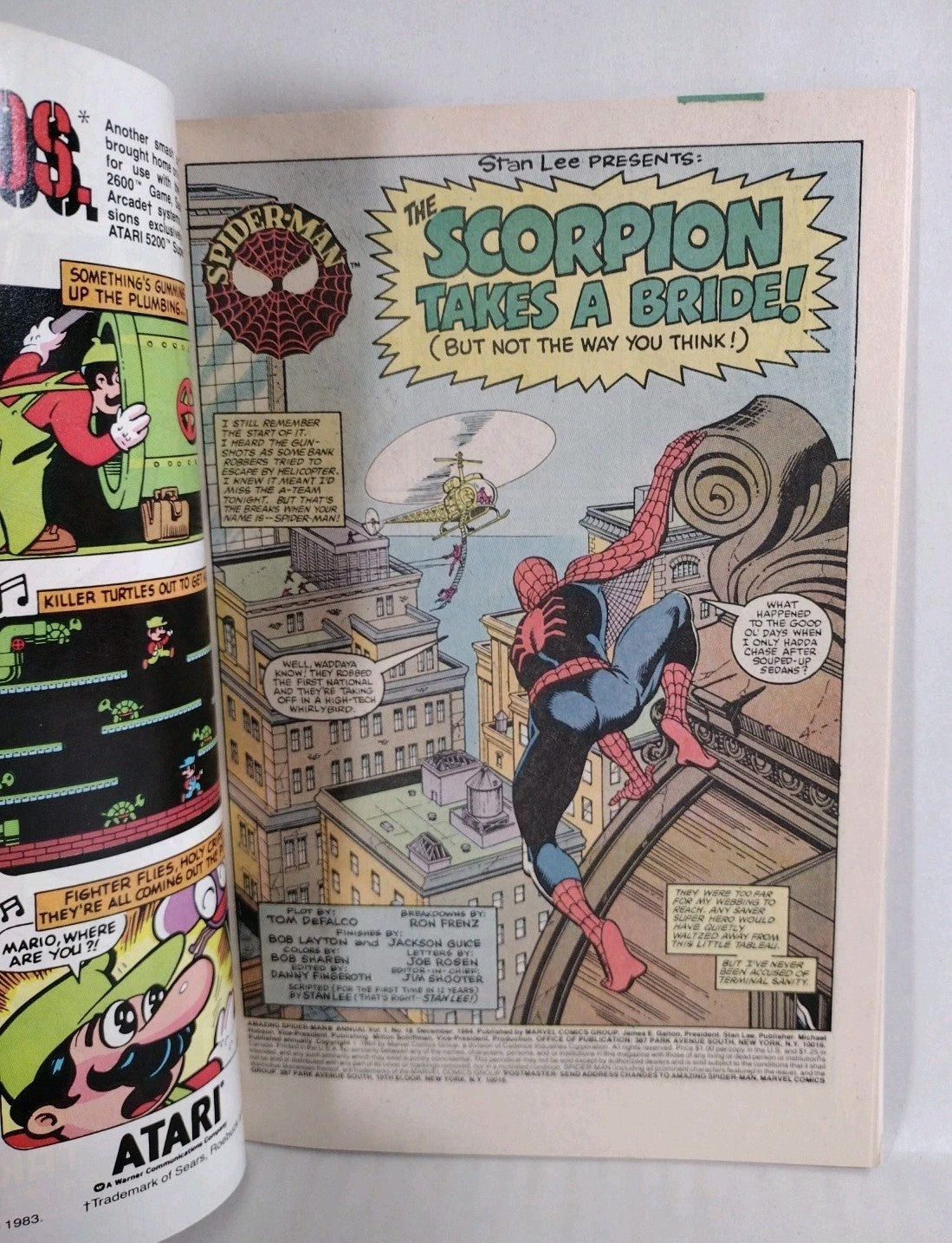 Spider-Man Annual (1983) Marvel Comic Lot Set #17 18 Scorpion VF