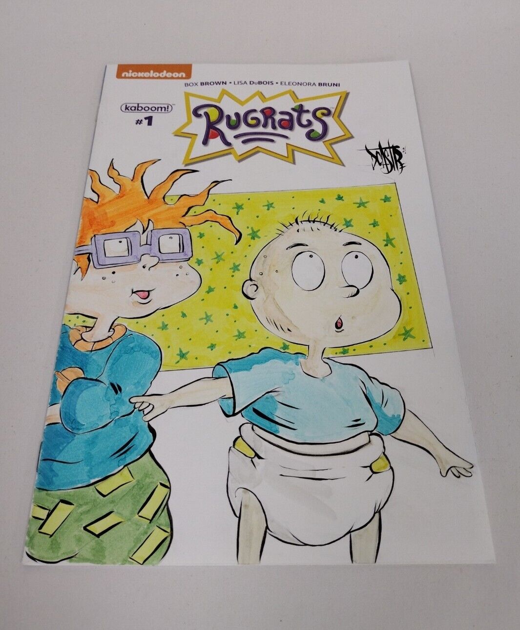 RUGRATS #1 (2017 ) Blank Cover Comic W Original Dcastr Art COA  #351