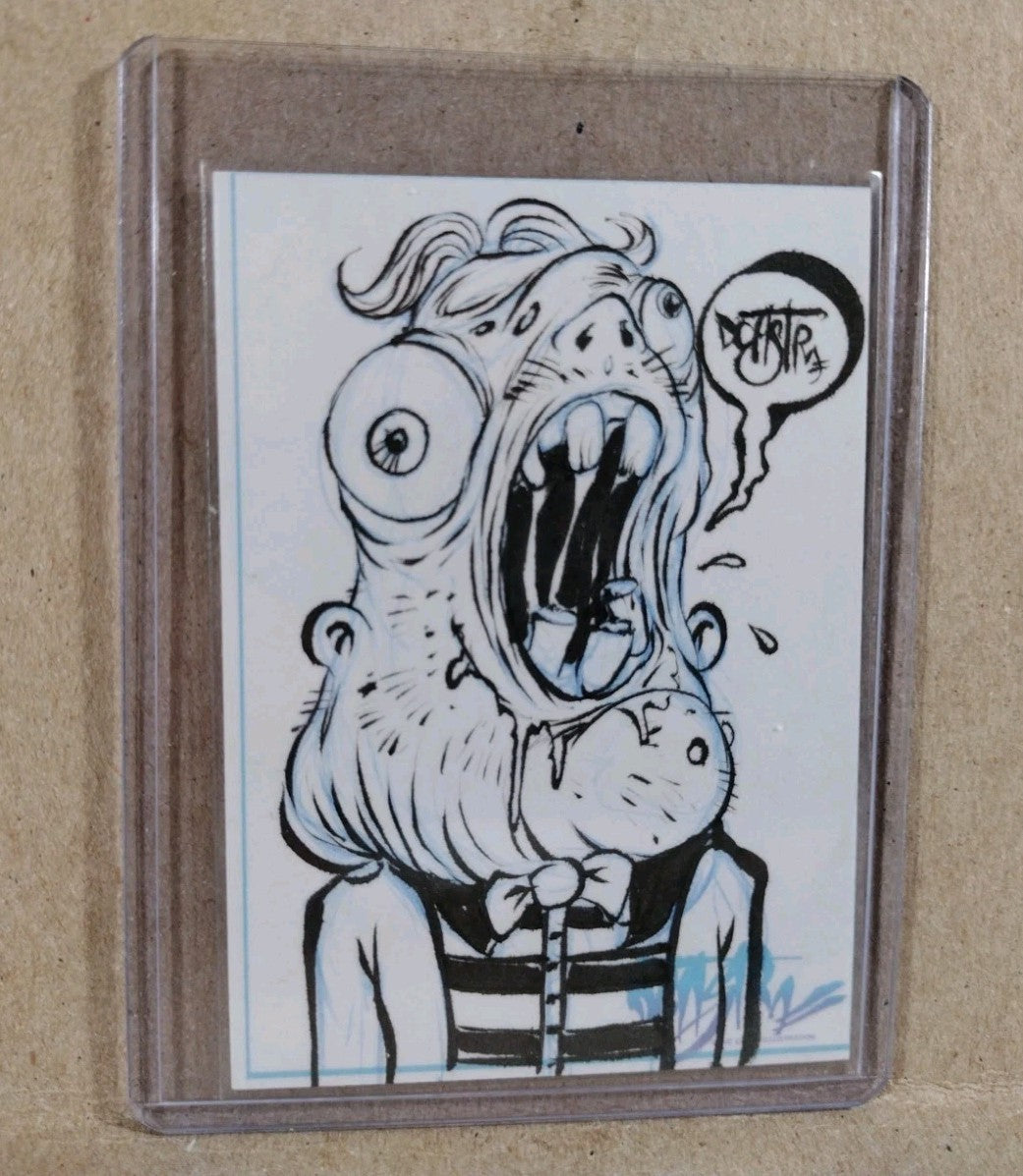 Dave Castr Crusin (2025) OAC Sketch Card W Original Ugly Kid Art ACEO