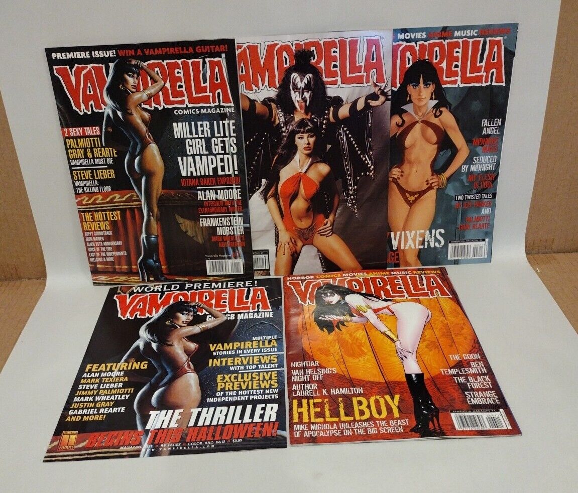 Vampirella (2003) Harris Comic Magazine Lot Set #1 2 3 4 + Flyer Promo Sheet 