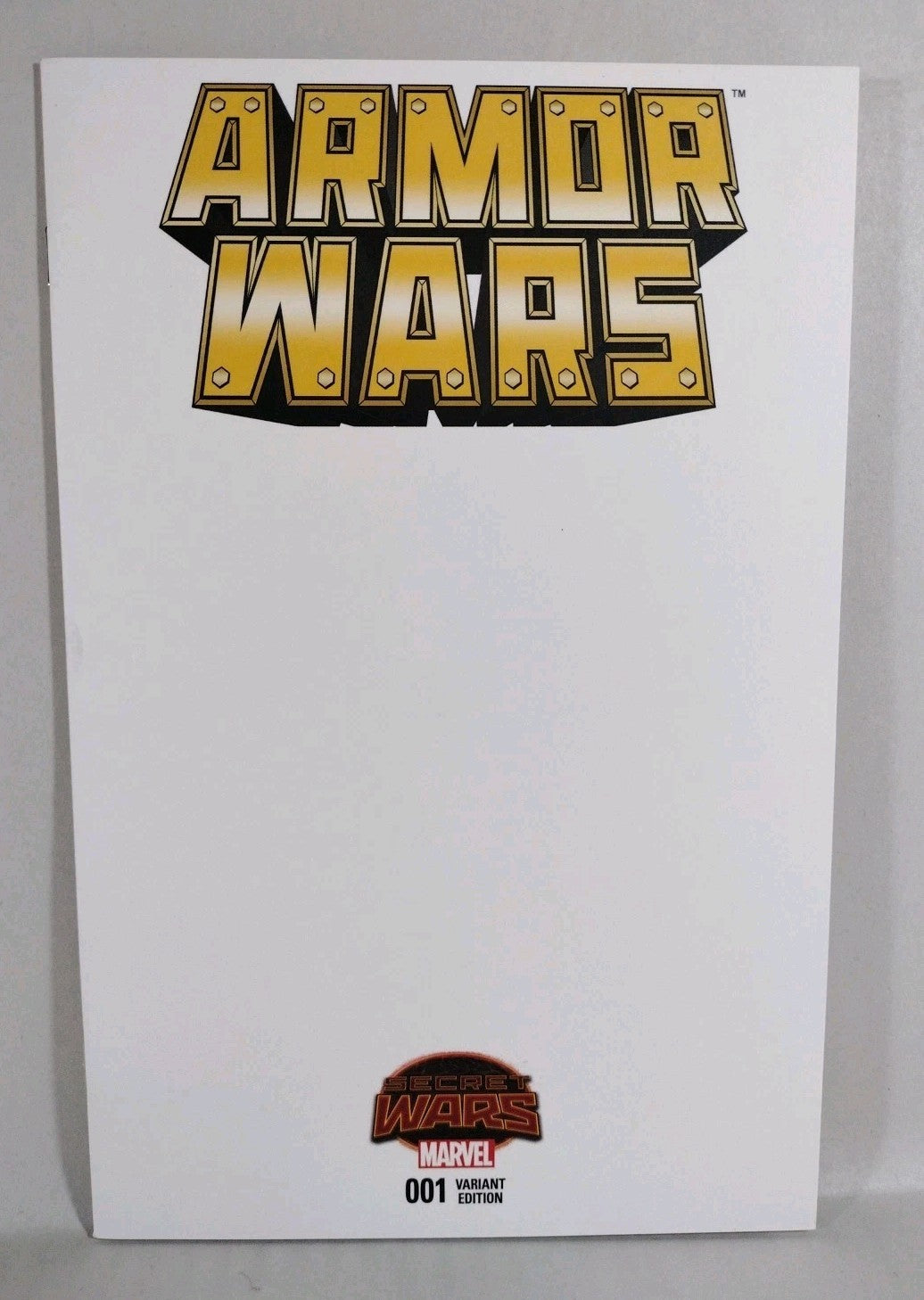 Armor Wars #1 (2015) Marvel Blank Sketch Cover Variant Secret Wars Iron Man NM