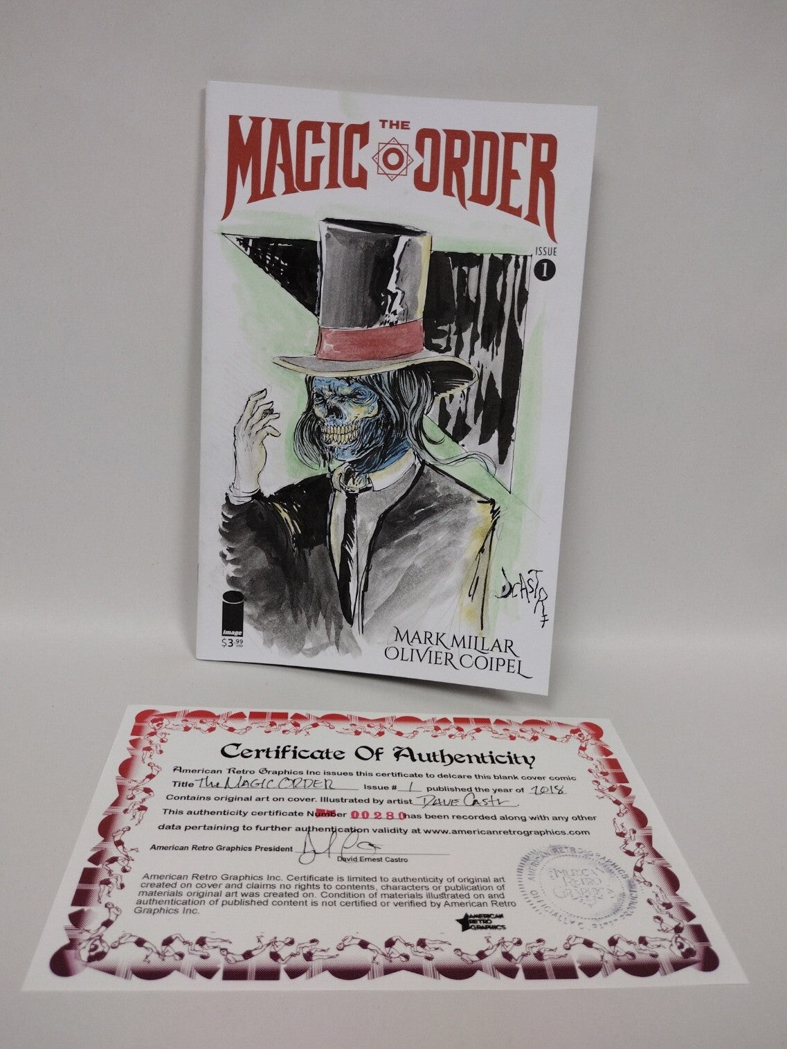 Magic Order #1 (2018) Image Sketch Cover Variant Comic w Original Art  DCastr 