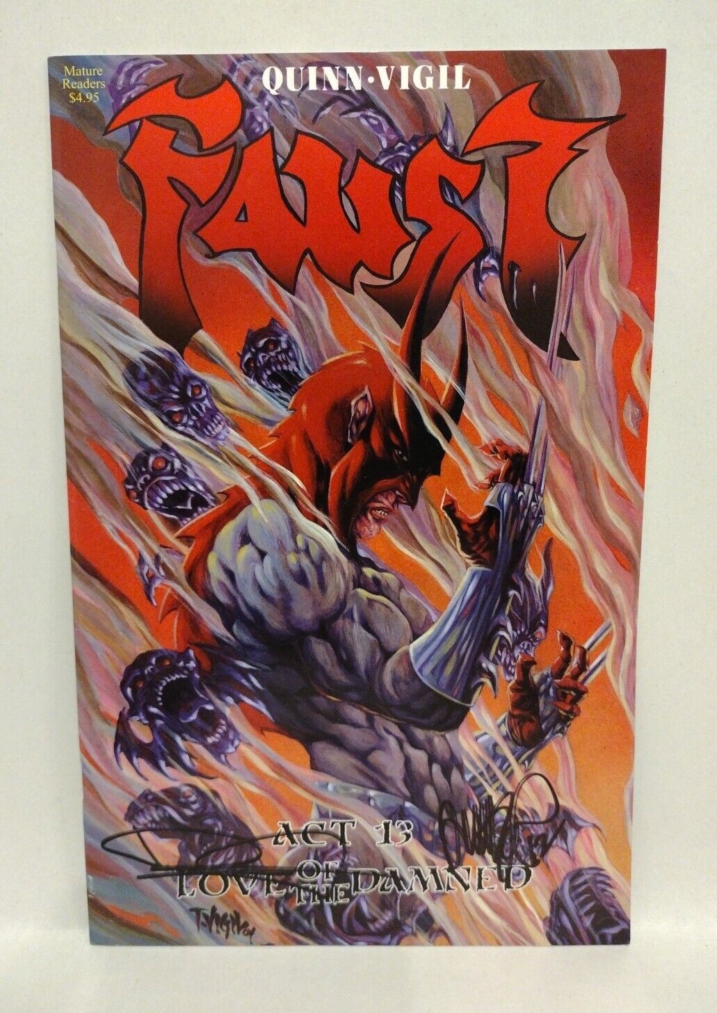 Faust Love Of The Damned #13 (2005) Comic Lot Set 1st 2nd Print Signed Tim Vigil