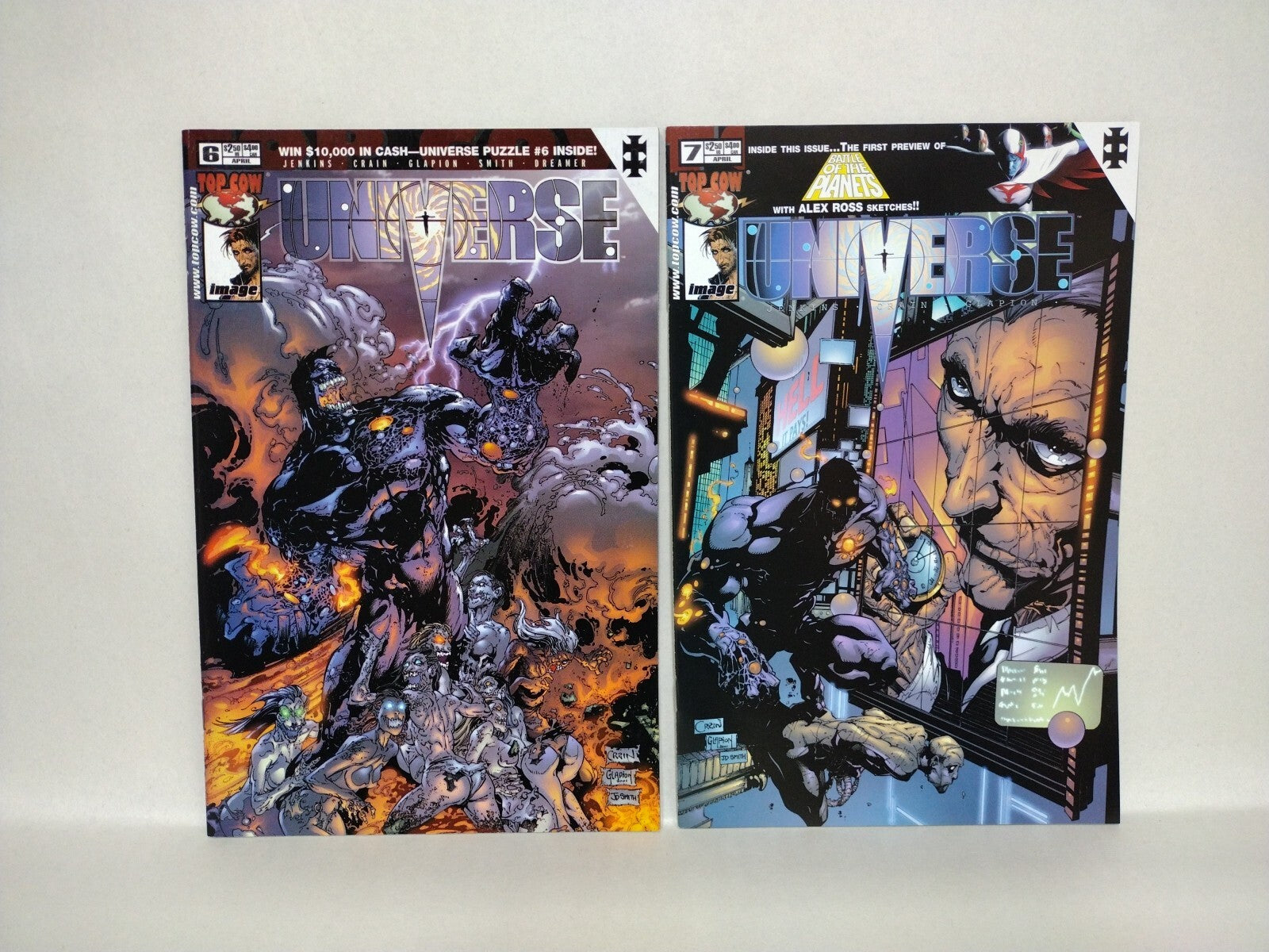 Universe (2001) Complete Image Top Cow Comic Set #1 DF Variant 2 3 4 5 6 7 8 