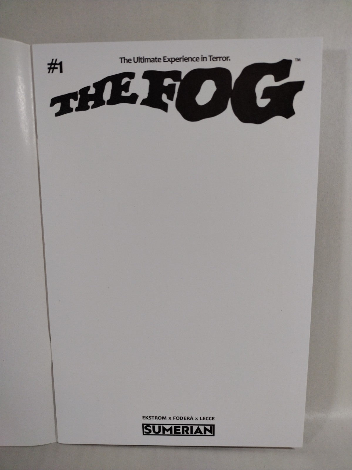 The Fog #1 (2024) Sumerian Massive Blank Sketch Cover F Variant New NM