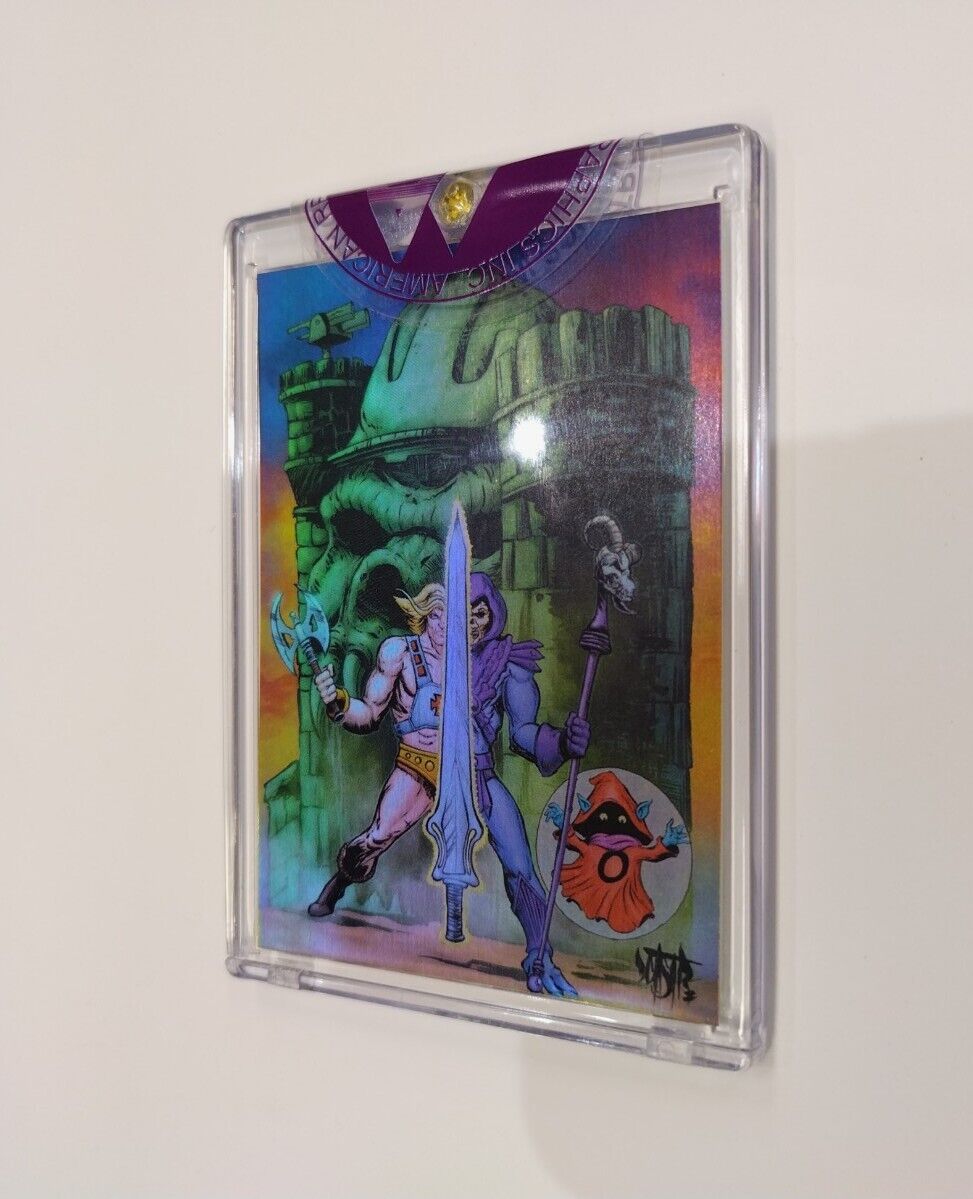 MOTU Holochrome Card New Sealed Signed Power-Con Exclusive Trading Card ( NEW )