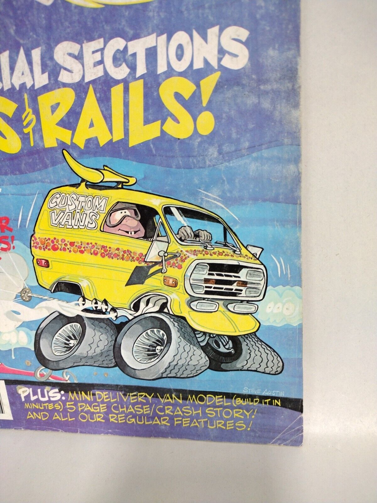 CAR Toons (1977) #98 Petersen Publishing Steve Austin Cover Art Errol McCarthy 