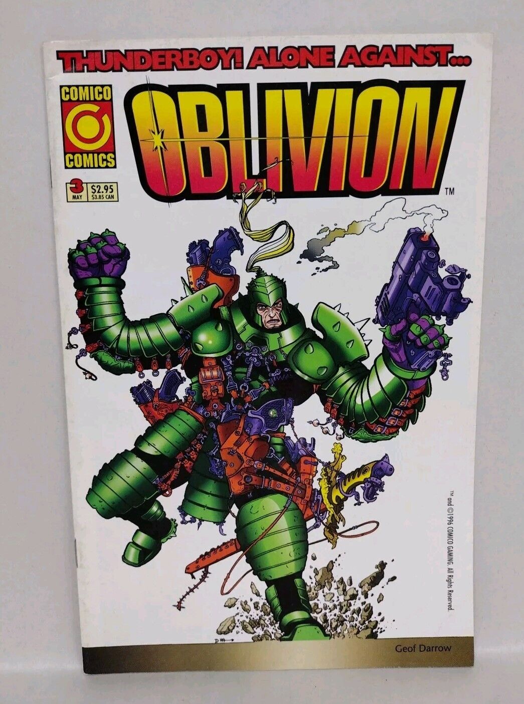 Oblivion (1995) Complete Comico Comic Lot Set Arthur Adams Geoff Darrow Covers