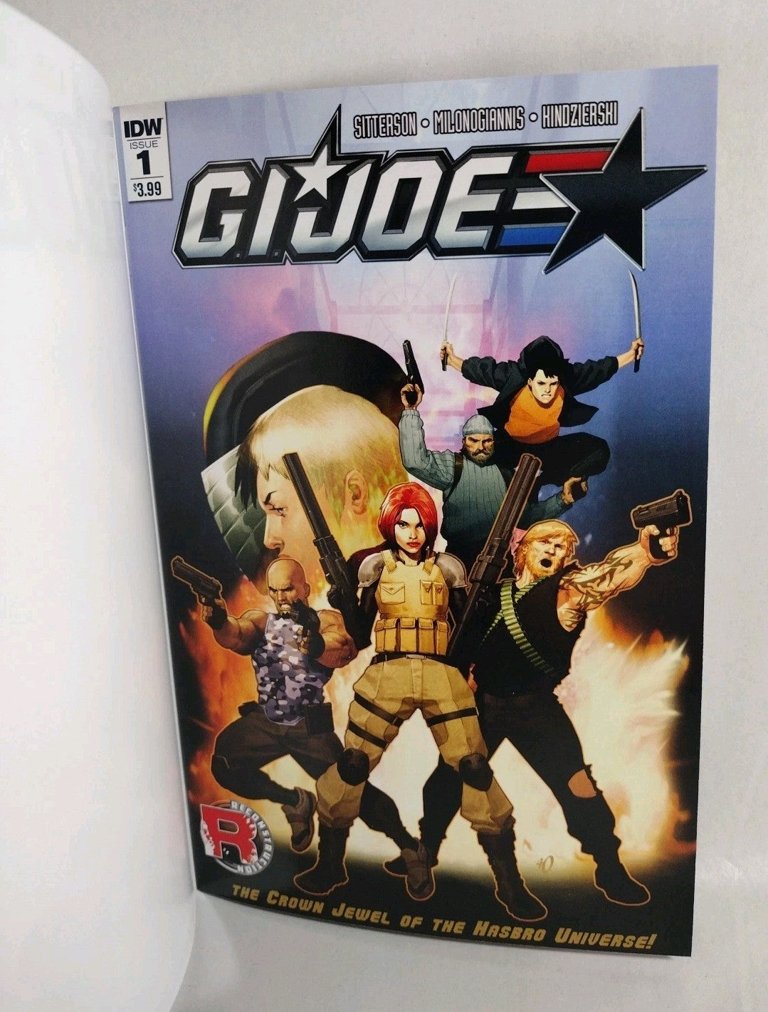 GI Joe #1 (2016) IDW Blank Sketch Variant Cover Comic Reconstruction New NM