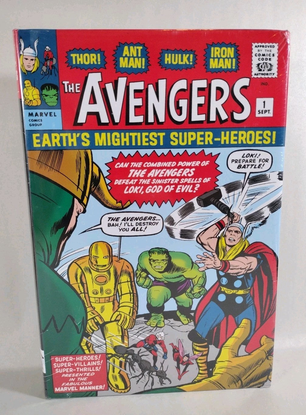 Avengers Omnibus Vol 1 New Printing Marvel Comics Sealed Jack Kirby Cover HC