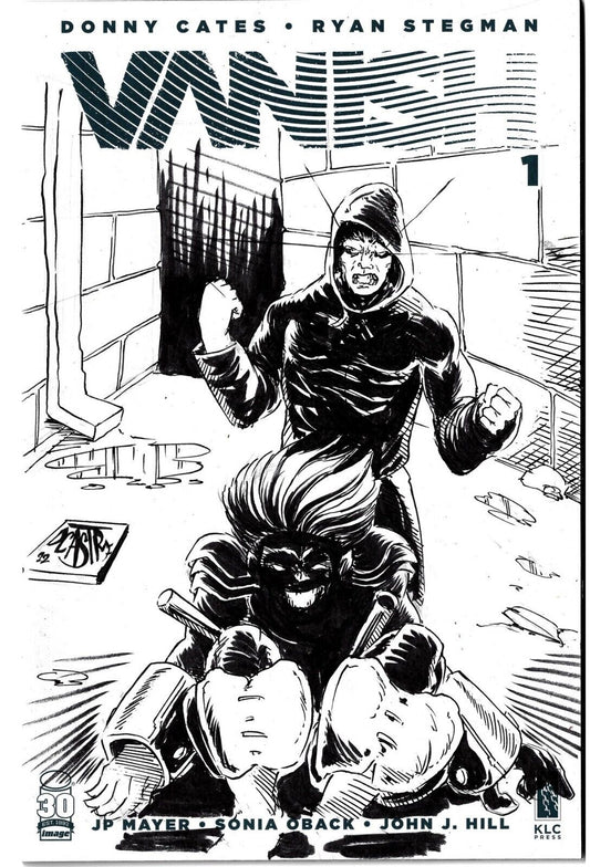 VANISH #1 (2022) Cates Stegman Image Comic Blank Cover w Original DCastr Art COA
