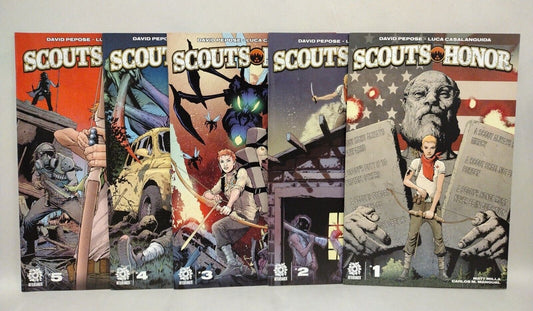 Scout's Honor (2021) Complete Aftershock Comic Lot Set #1 2 3 4 5 VF-NM