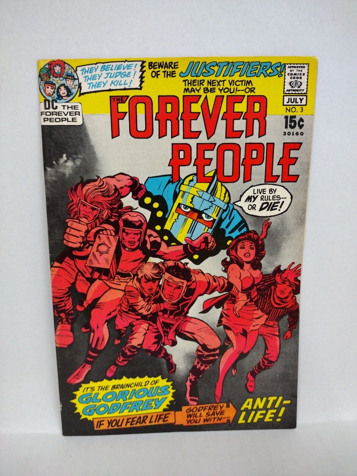 Forever People (1971) DC Comic Set #2 3 Jack Kirby Daekseid VF