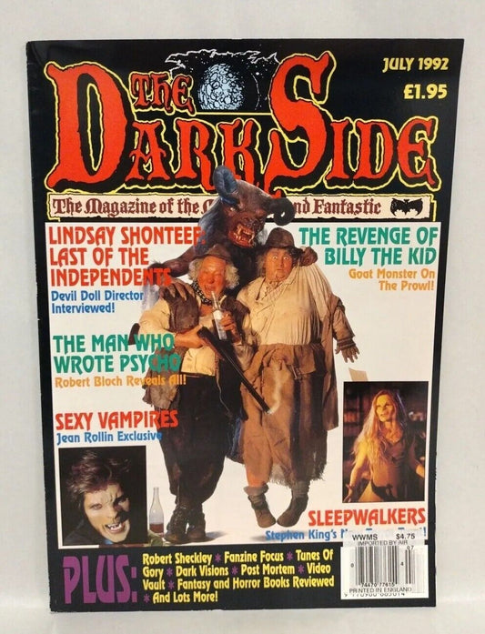 The Dark Side Magazine #22 (1992) Sleepwalkers Video Nasties Italian Horror