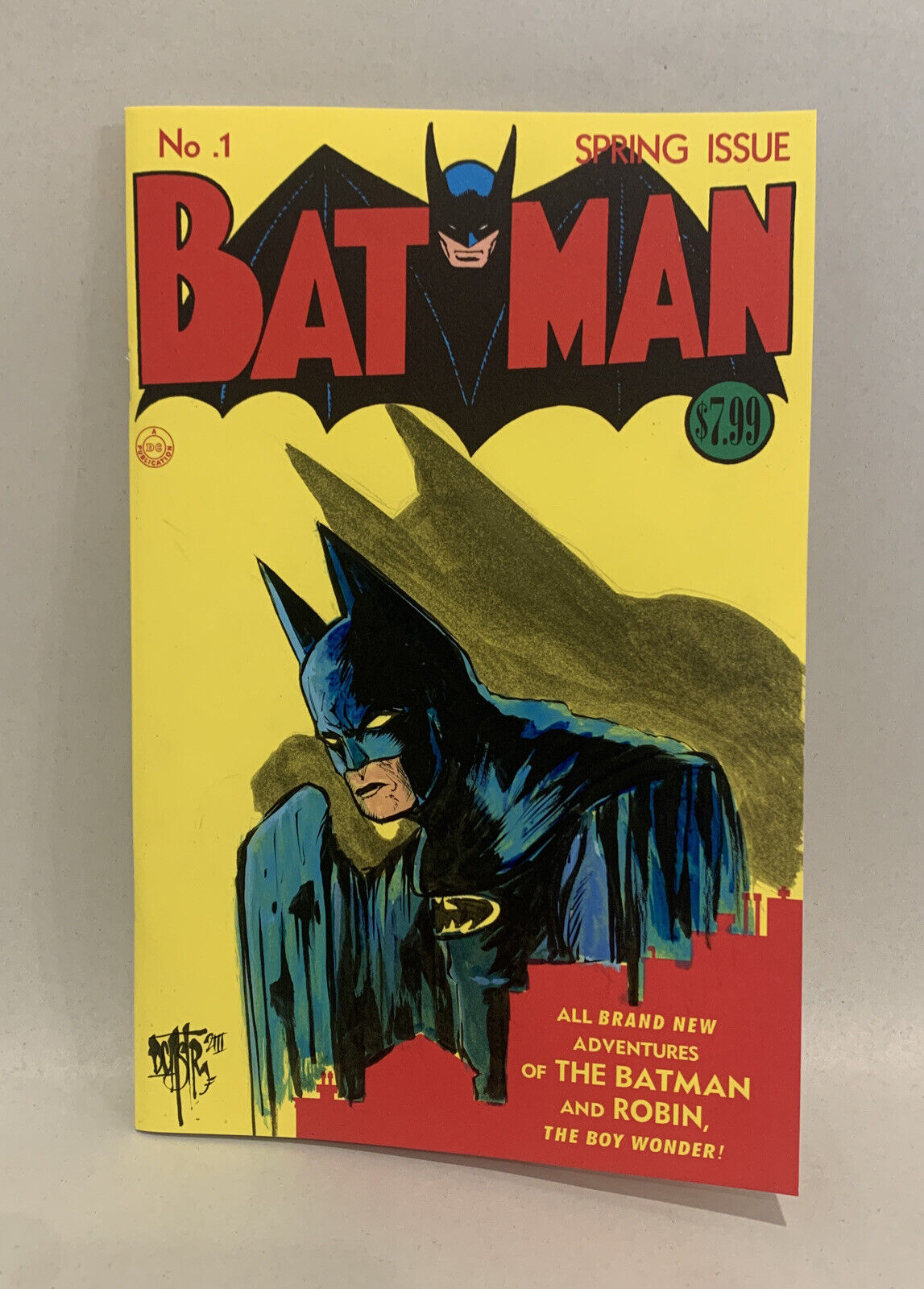 Batman #1 Facsimile Ed. (2023) DC Comic Sketch Cover W Original Dave Castr Art