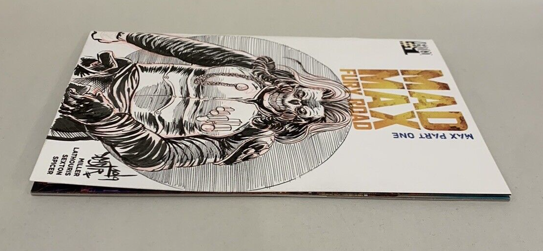 MAD MAX: FURY ROAD: MAX #1 Blank Variant Cover Comic W Original Art Dave Castr