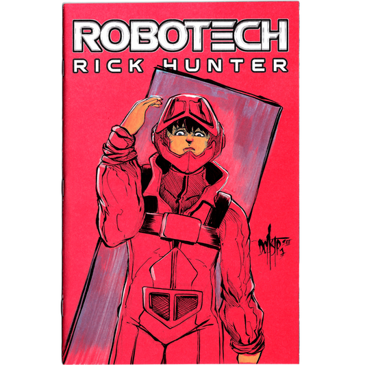 ROBOTECH: RICK HUNTER #1 Blank Sketch Cover Comic 2023 Original Dave Castr Art