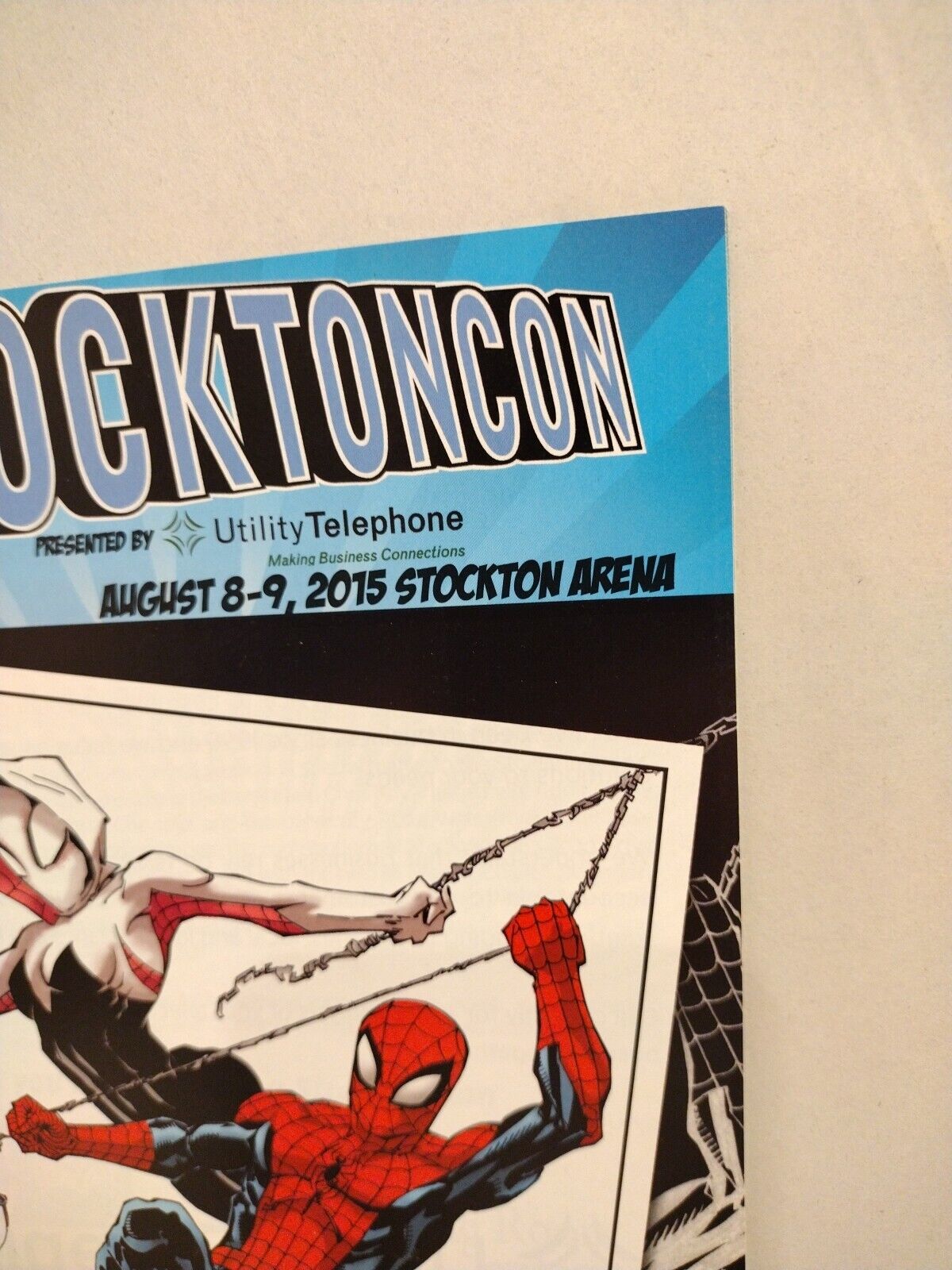 Stockton Con 2015 Program Spider-Man Spider-Gwen Tim Vigil Joe Weems Signed