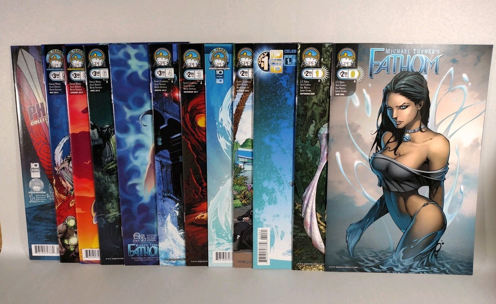 Fathom (2008) Aspen Comic Lot #0 1 2 3 4 5 Var 6 8 9 (2013) #1b 1d 2b VF-NM