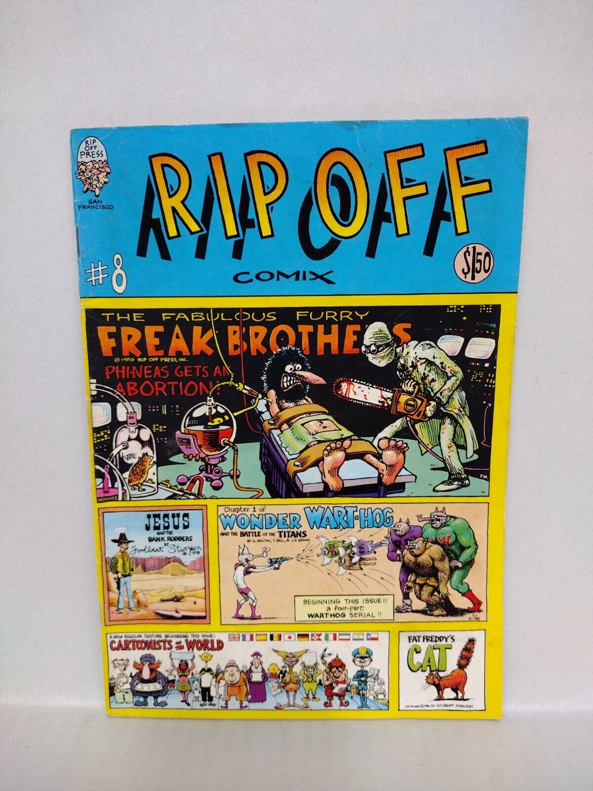 Rip Off Comix (1981) Comic Lot #8 9 Wonder Warthog Freak Bros FN