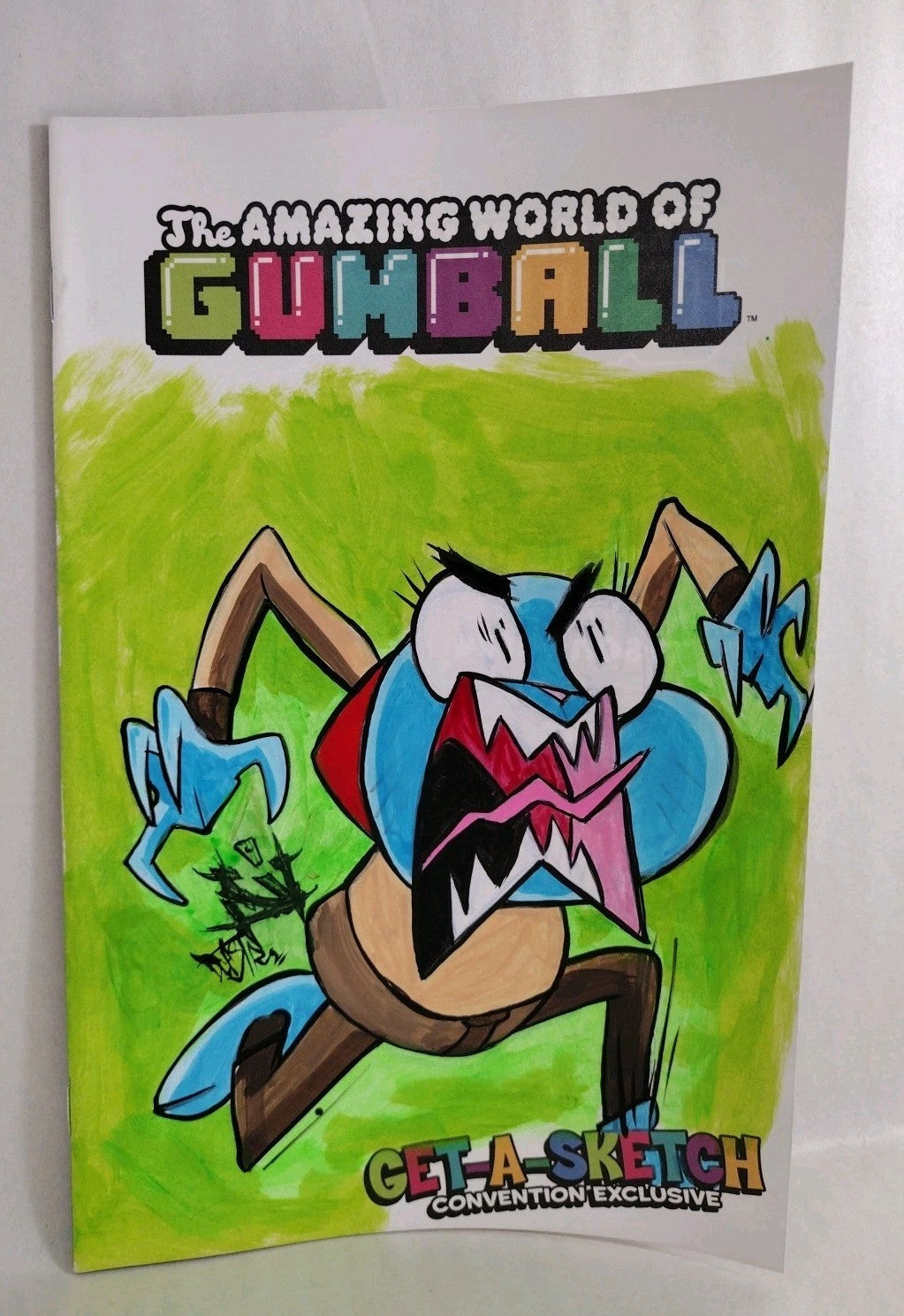 Amazing World Of Gumball #1 (2014) Sketch Cover Comic Variant W Original JAG Art