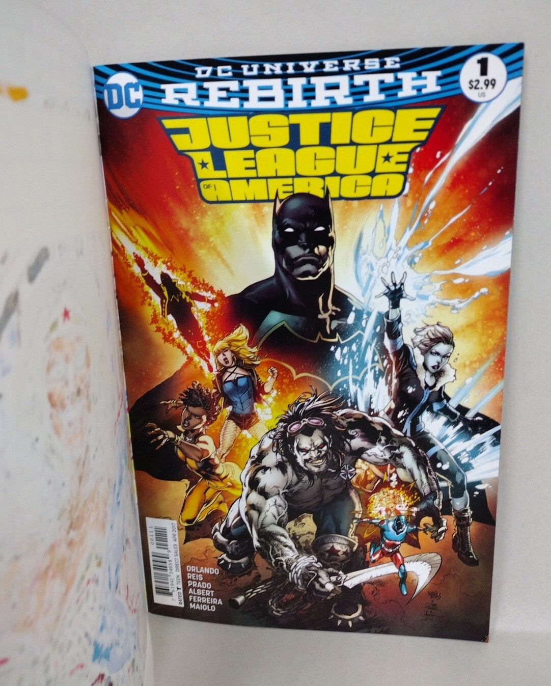 Justice League America #1 Sketch Variant W Dani J Roesch Original Full Cover Art