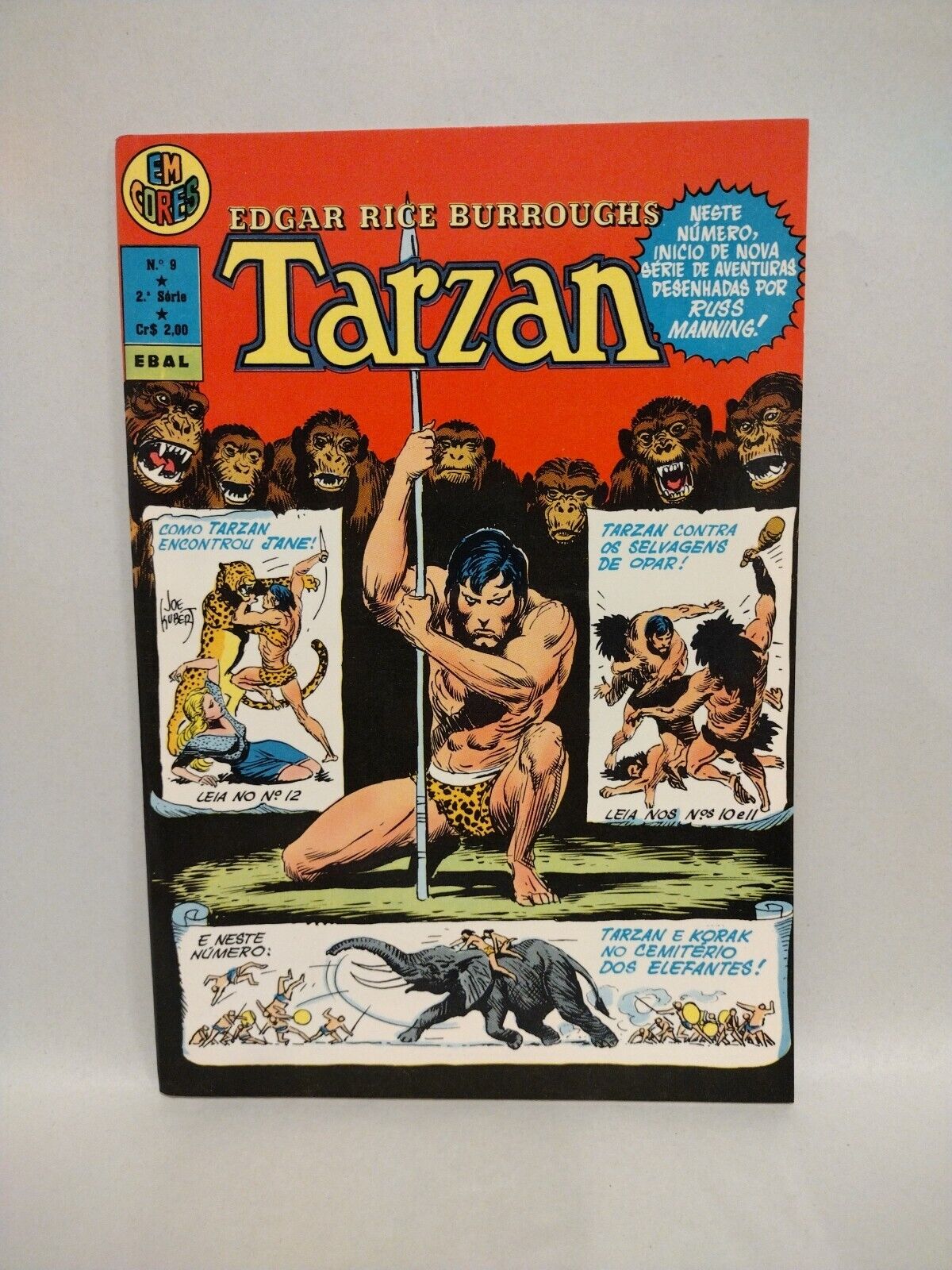 Tarzan (1973) EM Cores Brazilian DC Comic Lot #1 4 5 6 7 9 Joe Kubert