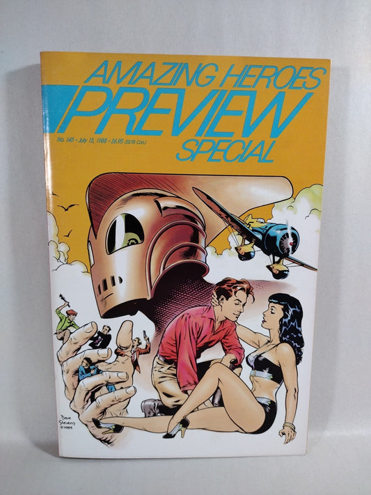 Amazing Heroes 145 (1988) Preview Special TPB Dave Stevens Rocketeer Cover VF-NM