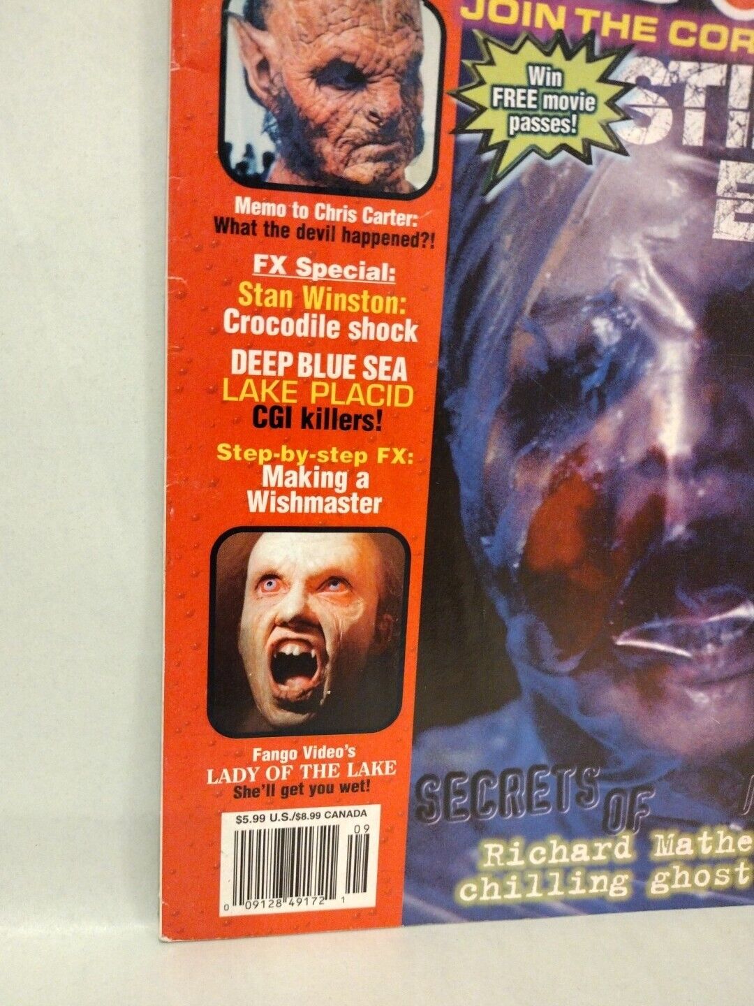 Fangoria Magazine #186 (1999) Richard Matheson Stir Of Echoes Lady Of The Lake