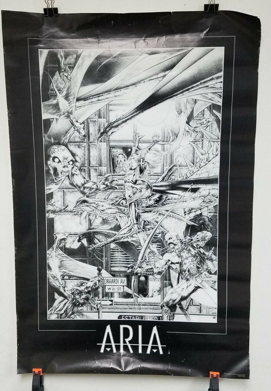 Aria (1999) Image Comic Poster Art 36 x 24" Black & White Brian Haberlin Holquin