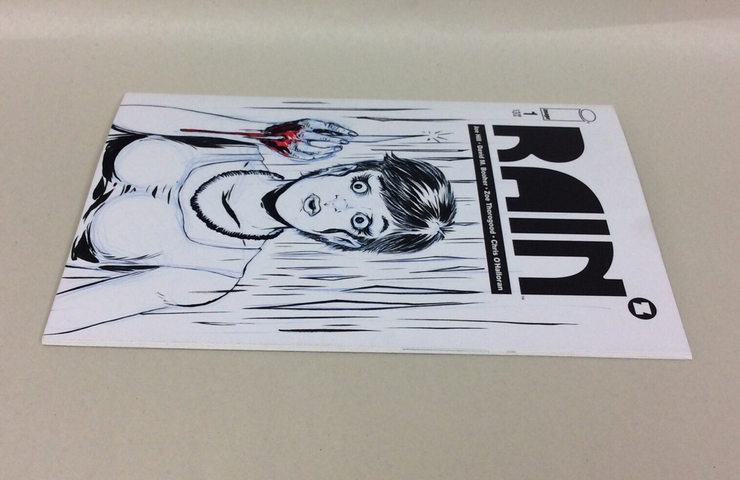 Rain #1 (2022) Image Sketch Cover Variant Comic W Original Art Dave Castr Art