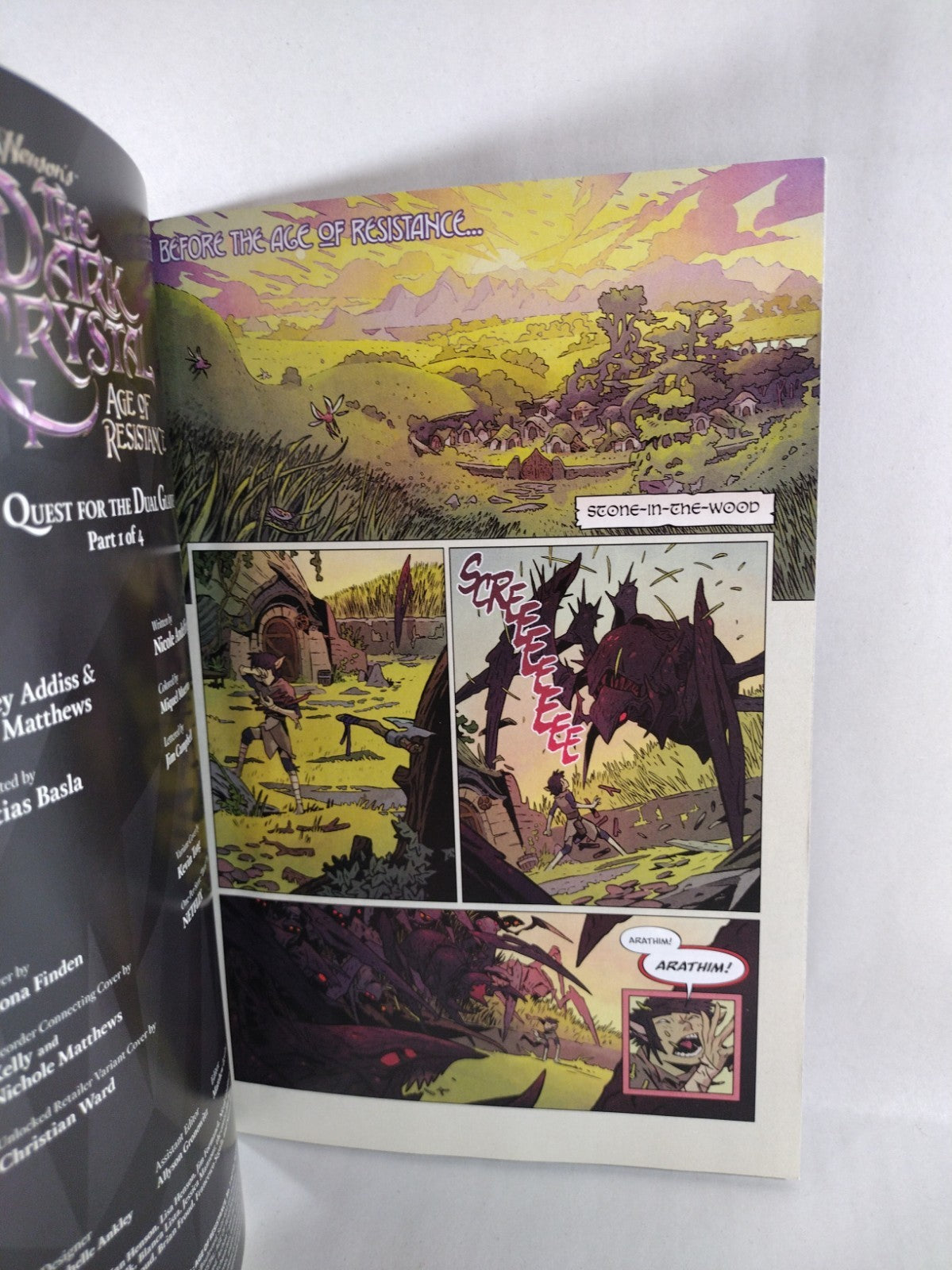 Dark Crystal Age of Resistance #1 (2019) Archia Blank Variant Corrected Cover NM