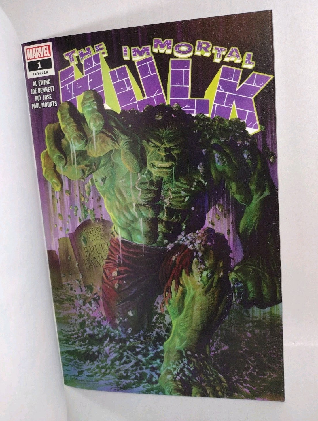 IMMORTAL HULK #1 (2018) Marvel Sketch Variant Cover Comic W Original DCastr Art
