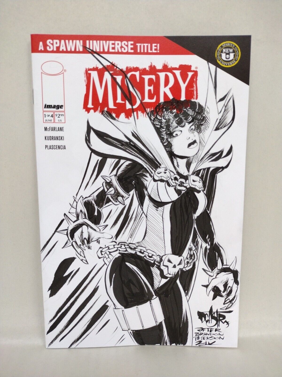 Misery 1 (2024) Image Comic Sketch Cover Variant W Original Cyan Dave Castr Art