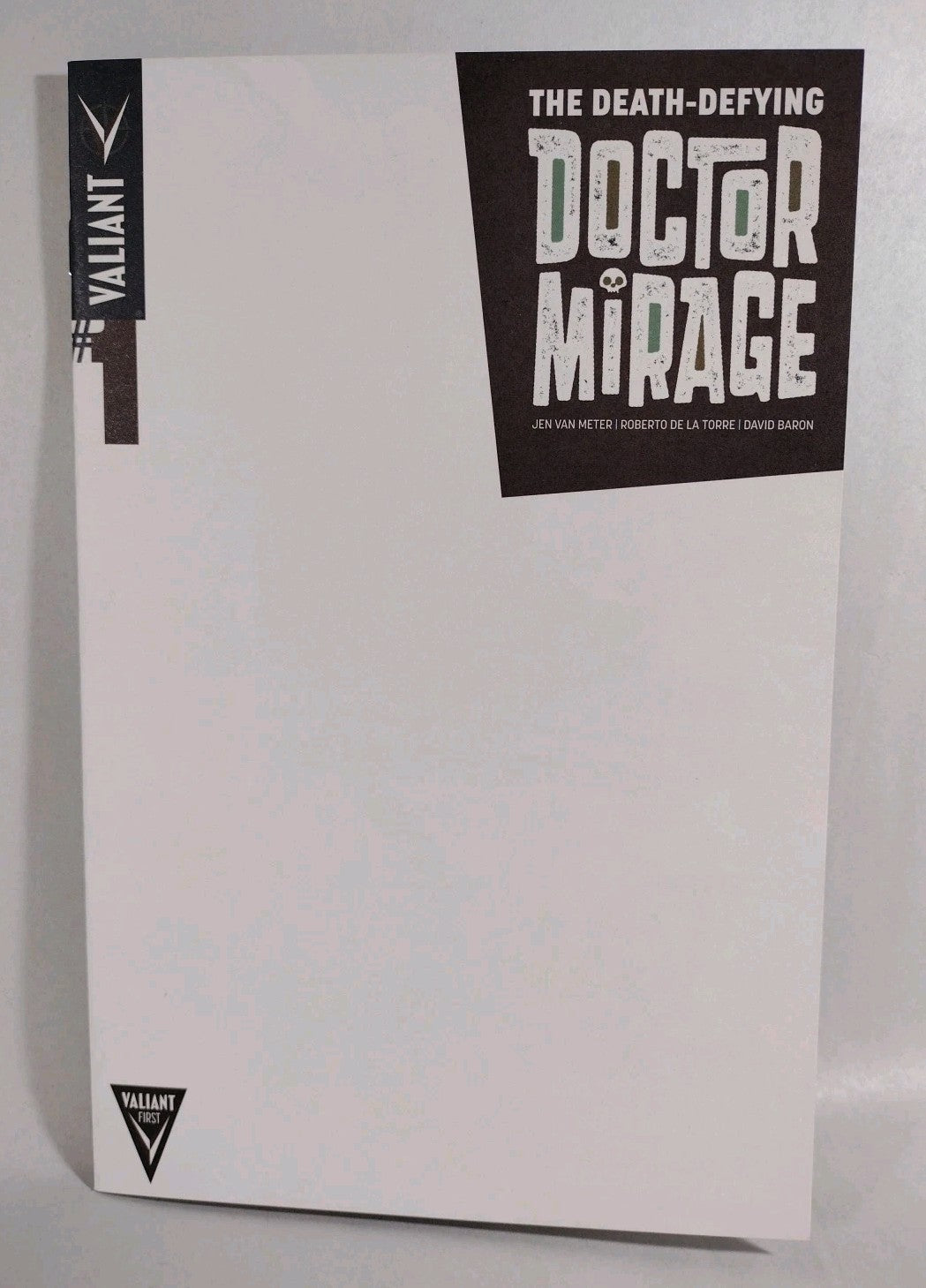 Death-Defying Doctor Mirage 1 (2014) Valiant Comic Blank Sketch Variant Cover