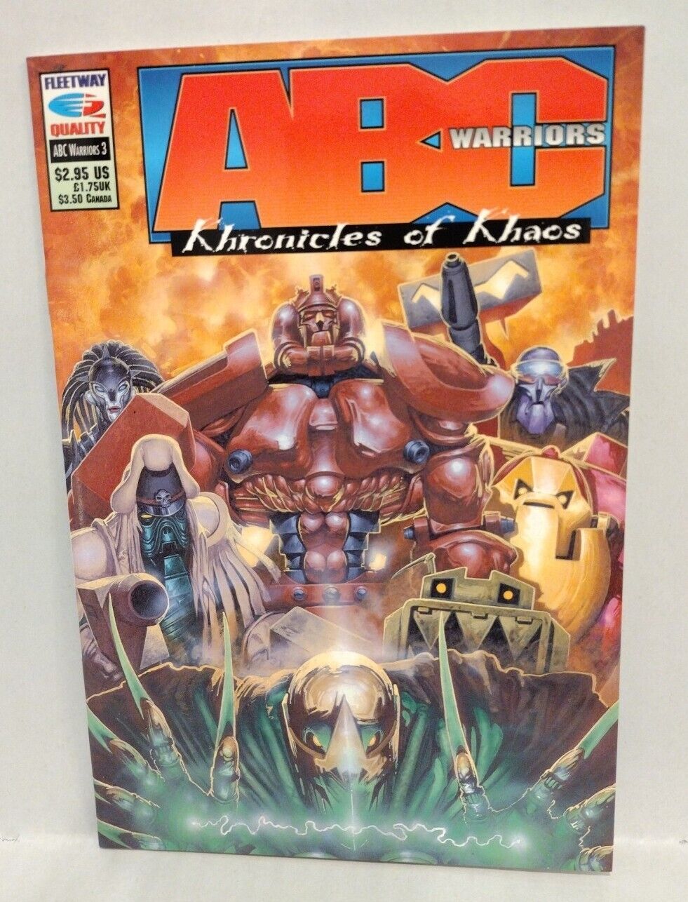 ABC Warriors Chronicles Of Khaos Complete SQP Fleetway Comic Set #1 2 3 4