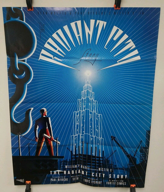 MR. X The Radiant City Story (1989) Vortex Comics 27" x 35" Retailer Poster