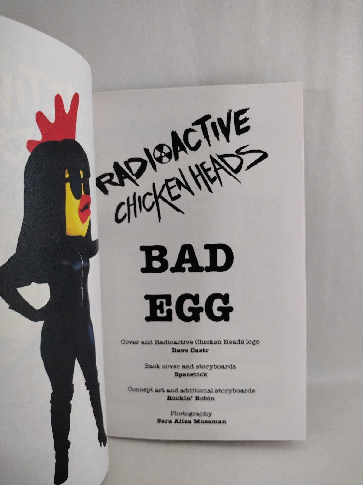 Radioactive Chicken Heads Bad Egg 2025 Production Zine Book Signed W Sketch NM