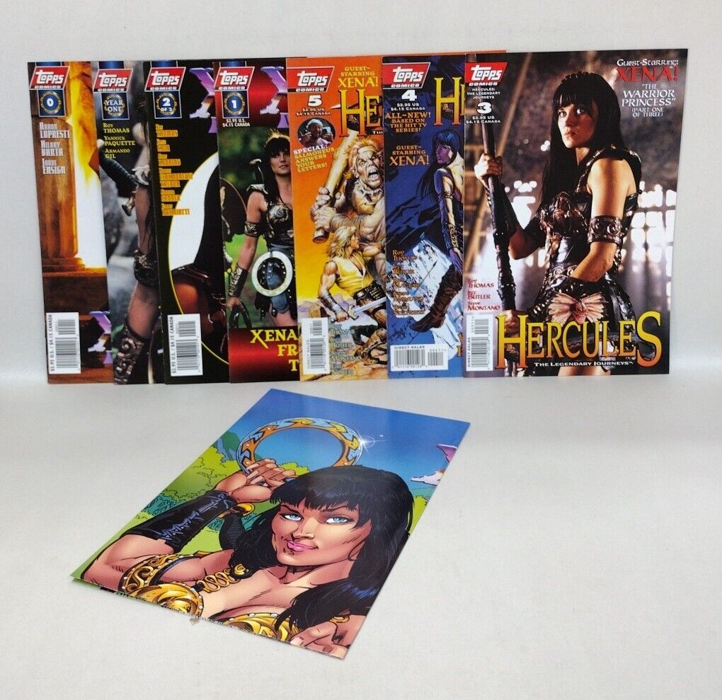 Xena Warrior Princess (1997) Topps Comic Set 1st Appearance 1 2 0 Hercules 3 4 5