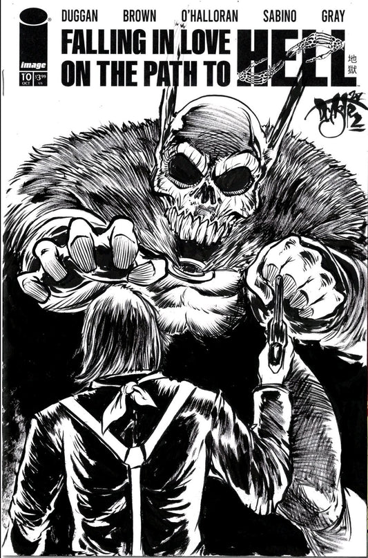 Falling In Love On The Path To Hell #10 Image Sketch Cover W Original DCastr Art