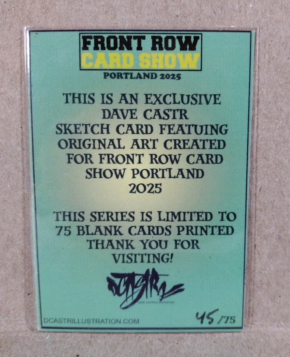 DCastr (2025) Front Row Show Exclusive Sketch Card W Original Spider-Woman Art