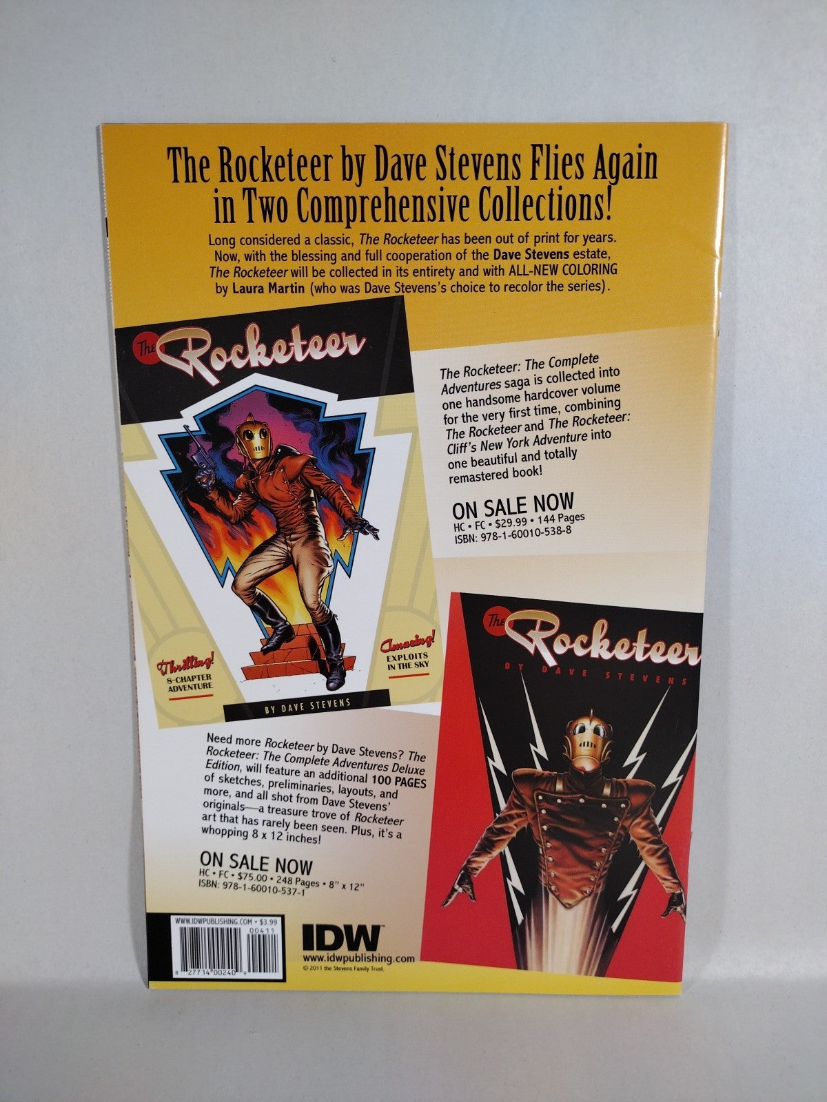 ROCKETEER ADVENTURES (2011) Complete IDW Comic Set #1-4 + ADVENTURES 2 #2-4 NM